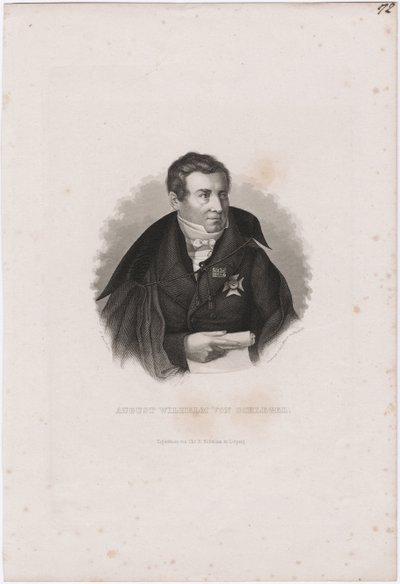 August Wilhelm von Schlegel 1767-1845 - Carl Mayer