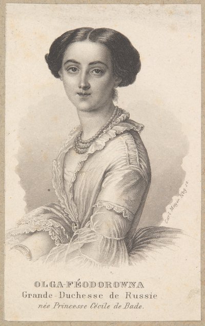Olga Feodorovna, grande-duchesse de Russie - Carl Mayer