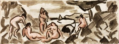 Groupe de nus féminins - Carl Newman