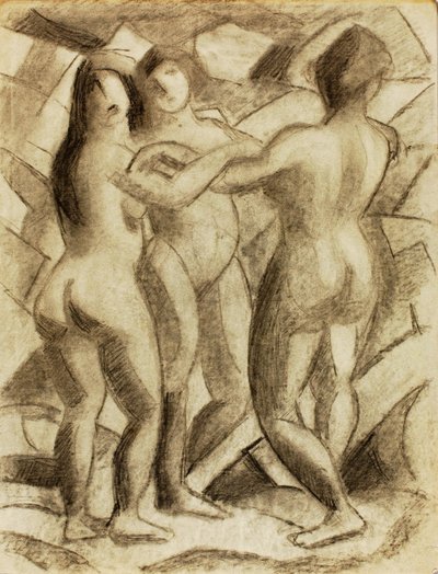 Groupe de trois nus féminins - Carl Newman
