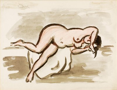 Nu féminin couché - Carl Newman