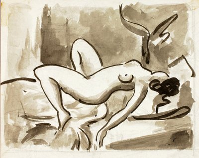 Nu féminin couché - Carl Newman