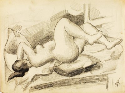 Nu féminin couché - Carl Newman