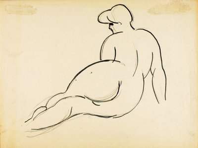 Nu couché, vue de dos - Carl Newman