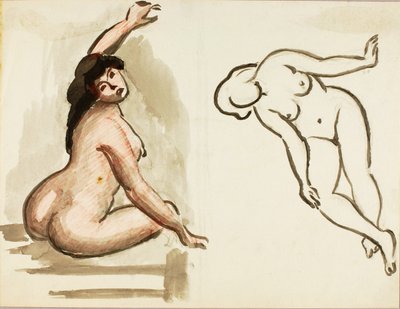 Deux nus féminins - Carl Newman