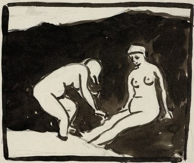 Deux nus féminins - Carl Newman