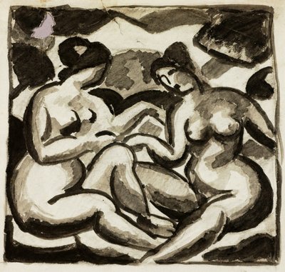Deux nus féminins - Carl Newman