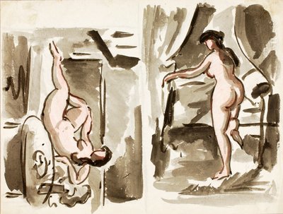 Deux nus féminins - Carl Newman