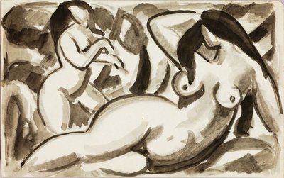 Deux nus féminins - Carl Newman