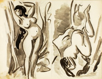 Deux nus féminins, couchés - Carl Newman