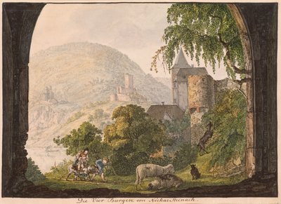Les Quatre Châteaux de Neckar Steinach - Carl Philipp Fohr