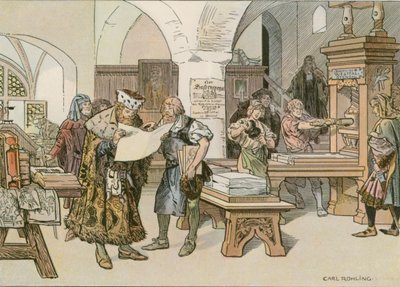 Jean Cicéron assistant au premier imprimeur de livres à Stendal en 1490 - Carl Rohling