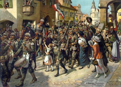 La mobilisation en 1914 en Allemagne - Carl Rohling