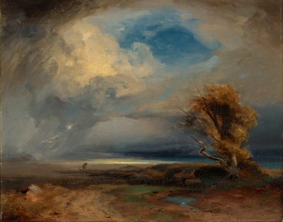 Paysage de tempête cosmique - Carl Rottmann