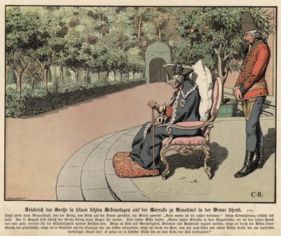 Frédéric le Grand de Prusse dans sa vieillesse - Carl Röchling