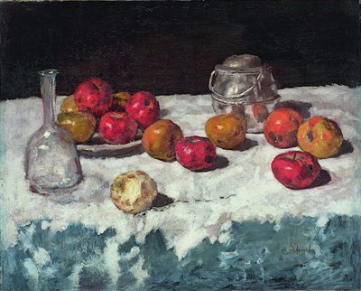 Nature morte avec pommes, 1889 - Carl Schuch