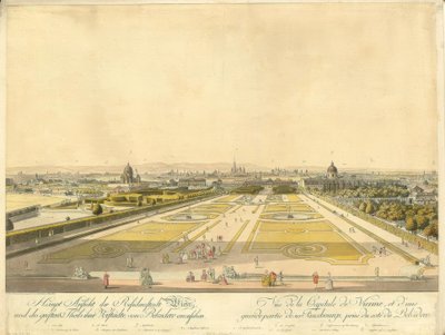 Vienne vue du Belvédère - Carl Schütz