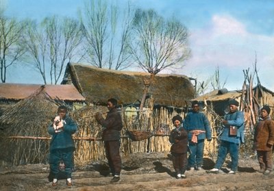 Chine, village chinois, vers 1920 - Carl Simon