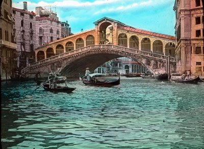 Italie, Venise, Pont du Rialto et Grand Canal, date de l