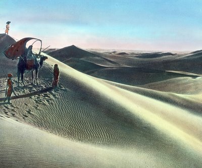 Maroc, vue du désert, date de l