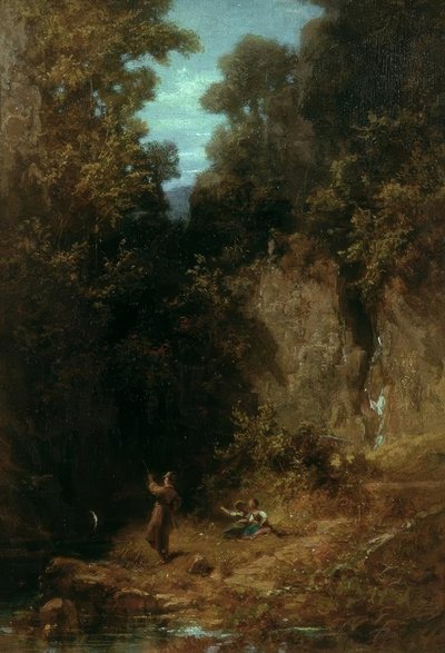 Le pêcheur - Carl Spitzweg