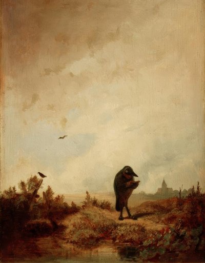Le corbeau - Carl Spitzweg