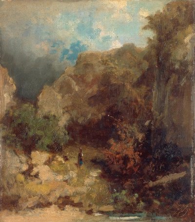 Fille dans la forêt - Carl Spitzweg