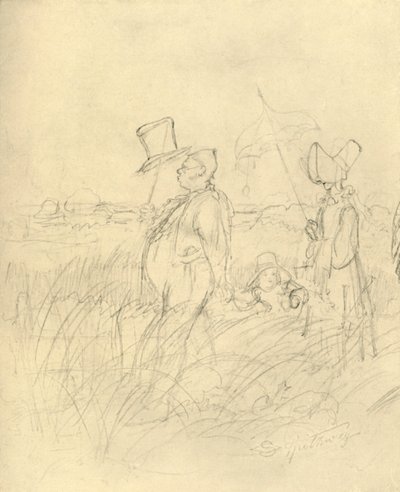 Sonntagsspaziergang, milieu-fin du 19ème siècle, vers 1924 - Carl Spitzweg