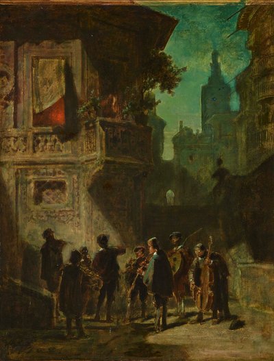 Sérénade espagnole du Barbier de Séville, vers 1856 - Carl Spitzweg