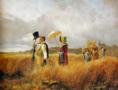 Promenade du dimanche - Carl Spitzweg