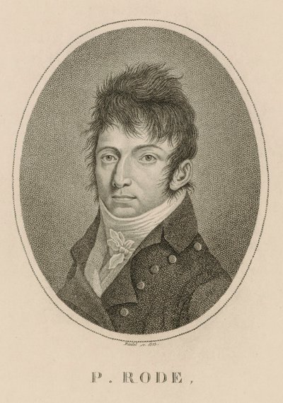Portrait du compositeur Pierre Jacques Joseph Rode - Carl Traugott Riedel