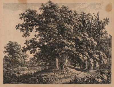 Paysage et pont avec trois figures - Carl Wilhelm Kolbe I