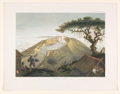 Volcan Gede à Java-Ouest - Carl Wilhelm Mieling (possibly)