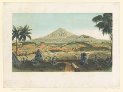Volcan Sumbing à Java - Carl Wilhelm Mieling (possibly)