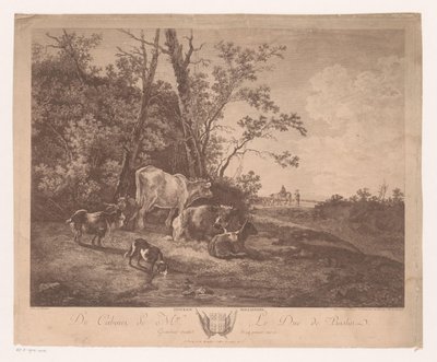 Paysage avec du bétail - Carl Wilhelm Weisbrod