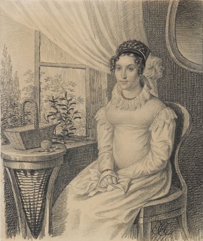 Portrait de Varvara Alexandrovna Korsakova, début des années 1820 - Carl von Hampeln