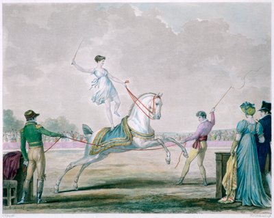 Exercices du cheval de cirque - Carle Vernet