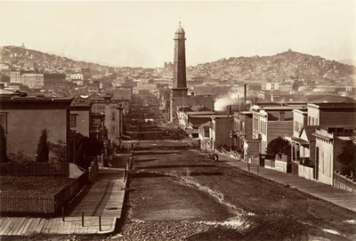 First Street, San Francisco, 1864, imprimé vers 1876 - Carleton Emmons Watkins