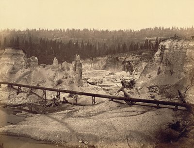 Mines de Malakoff, North Bloomfield, comté de Nevada, Californie - Carleton Watkins