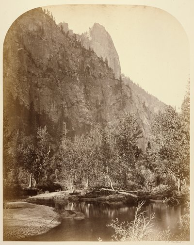 Sentinel (vue sur la vallée) 3270 ft. Yo Semite. - Carleton Watkins