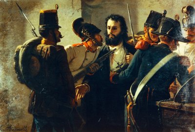 Ugo Bassi dans la prison de Comacchio, par Carlo Ademollo (1825-1911) - Carlo Ademollo
