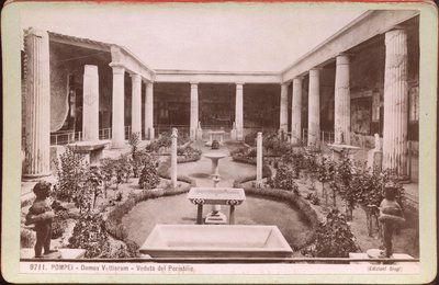 Maison des Vettii à Pompéi, vers 1880 (photographie) - Carlo Brogi