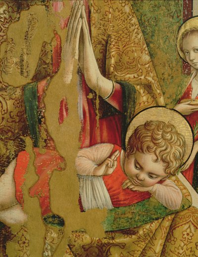 Madone et Enfant, détail de l