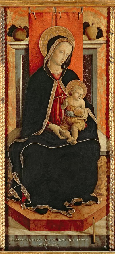 Madone et Enfant avec des saints, polyptyque - Carlo Crivelli