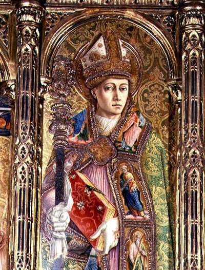 Saint Emidius (détail) - Carlo Crivelli