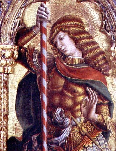 Saint Michel (détail) - Carlo Crivelli