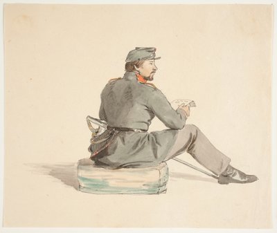 Soldat lisant - Carlo Dalgas