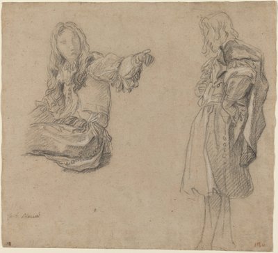 Deux hommes en costumes élaborés - Carlo Maratta