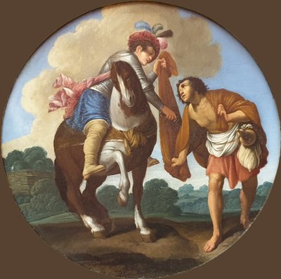 French : Saint Martin et le mendiant Saint Martin and the beggar - Carlo Saraceni