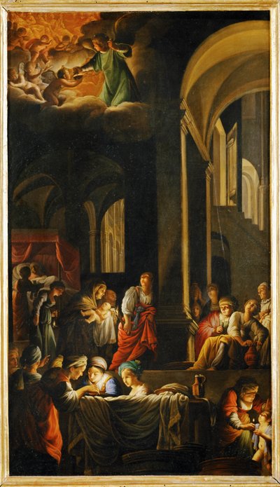 La naissance de la Vierge - Birth of the Virgin Mary ... - Carlo Saraceni